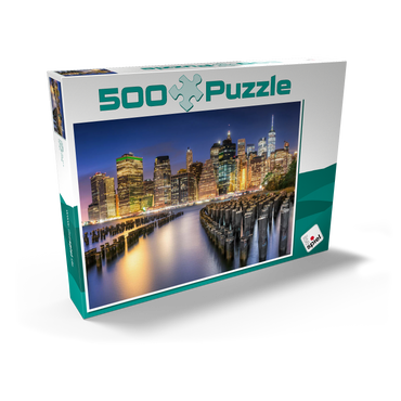 Darstellung des Puzzle Motivs New York Skyline 500 Puzzle Schachtel Ansicht2