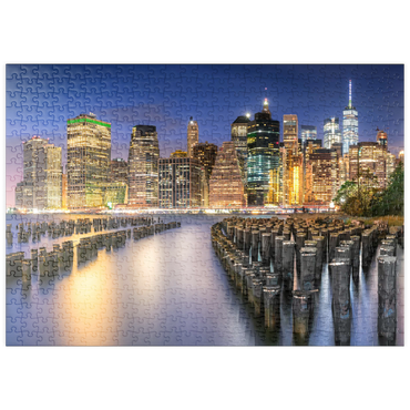 Darstellung des Puzzle Motivs puzzleplate New York Skyline 500 Puzzle