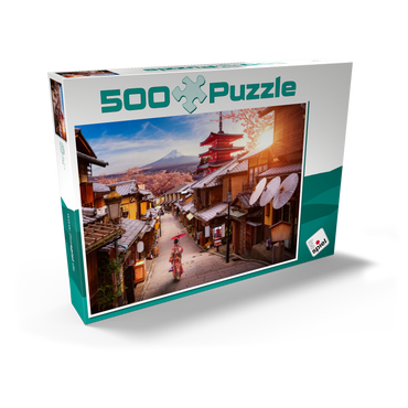 Darstellung des Puzzle Motivs dyllisches Japan 500 Puzzle Schachtel Ansicht2
