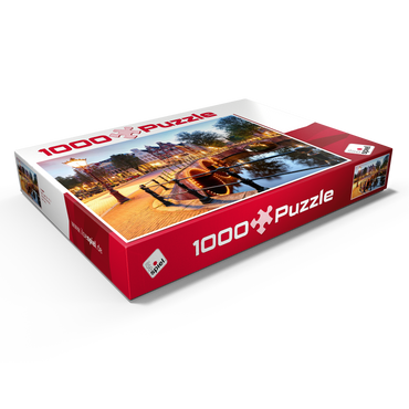 Darstellung des Puzzle Motivs Ausflug nach Amsterdam 1000 Puzzle Schachtel Ansicht1