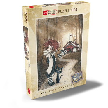 Darstellung des Puzzle Motivs Tent - Victoria Francés - Misty Circus 1000 Puzzle Schachtel Ansicht2