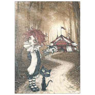 Darstellung des Puzzle Motivs puzzleplate Tent - Victoria Francés - Misty Circus 500 Puzzle