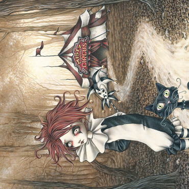 Darstellung des Puzzle Motivs Tent - Victoria Francés - Misty Circus 500 Puzzle 3D Modell