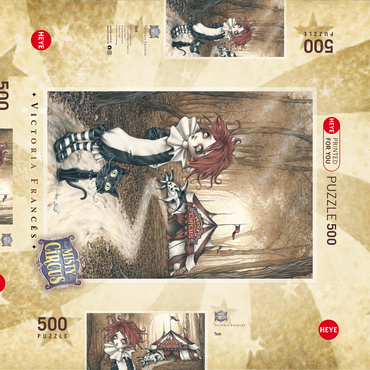 Darstellung des Puzzle Motivs Tent - Victoria Francés - Misty Circus 500 Puzzle Schachtel 3D Modell