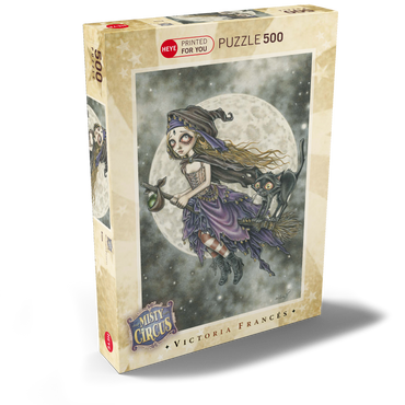 Darstellung des Puzzle Motivs Broom - Victoria Francés - Misty Circus 500 Puzzle Schachtel Ansicht2