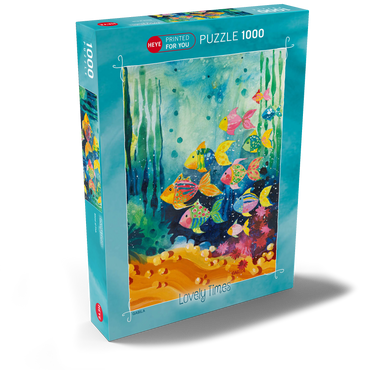 Darstellung des Puzzle Motivs Shoal of Fish - Gabila - Lovely Times 1000 Puzzle Schachtel Ansicht2