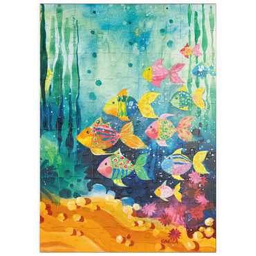 Darstellung des Puzzle Motivs puzzleplate Shoal of Fish 100 Puzzle