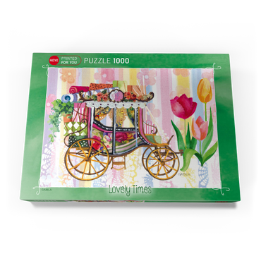 Darstellung des Puzzle Motivs Carriage - Gabila - Lovely Times 1000 Puzzle Schachtel Ansicht3