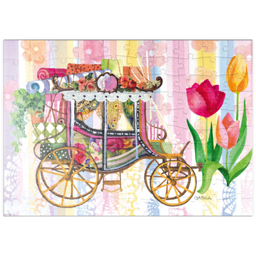 Darstellung des Puzzle Motivs puzzleplate Carriage 100 Puzzle