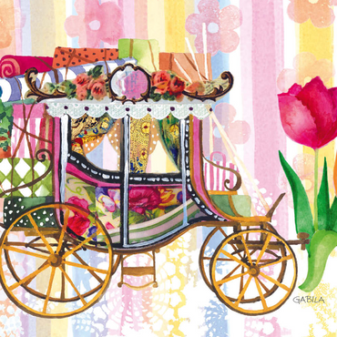 Darstellung des Puzzle Motivs Carriage 200 Puzzle 3D Modell