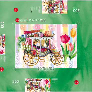 Darstellung des Puzzle Motivs Carriage 200 Puzzle Schachtel 3D Modell