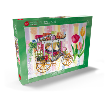 Darstellung des Puzzle Motivs Carriage - Gabila - Lovely Times 500 Puzzle Schachtel Ansicht2