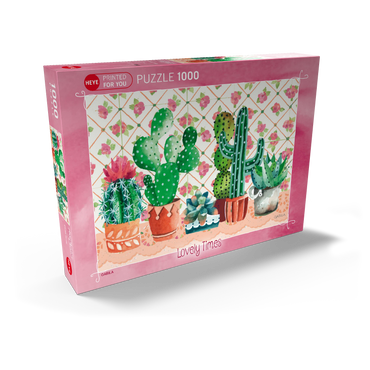 Darstellung des Puzzle Motivs Cactus Family - Gabila - Lovely Times 1000 Puzzle Schachtel Ansicht2