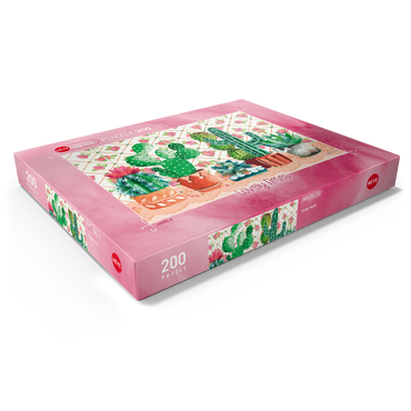Darstellung des Puzzle Motivs Cactus Family 200 Puzzle Schachtel Ansicht1