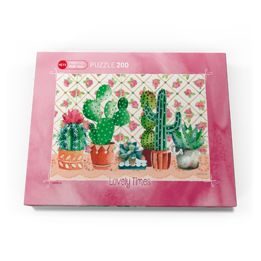 Darstellung des Puzzle Motivs Cactus Family 200 Puzzle Schachtel Ansicht3