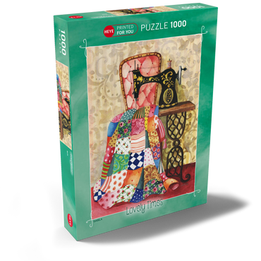 Darstellung des Puzzle Motivs Quilt - Gabila - Lovely Times 1000 Puzzle Schachtel Ansicht2