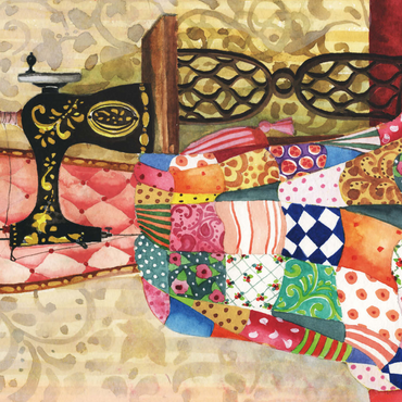 Darstellung des Puzzle Motivs Quilt - Gabila - Lovely Times 1000 Puzzle 3D Modell