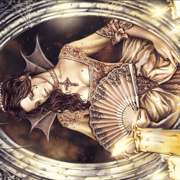 Darstellung des Puzzle Motivs Portrait - Victoria Francés - Favole 500 Puzzle 3D Modell