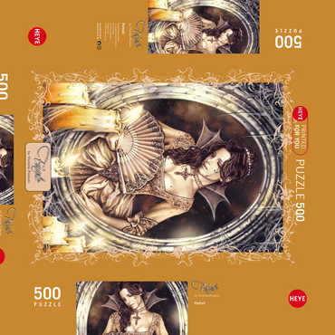 Darstellung des Puzzle Motivs Portrait - Victoria Francés - Favole 500 Puzzle Schachtel 3D Modell