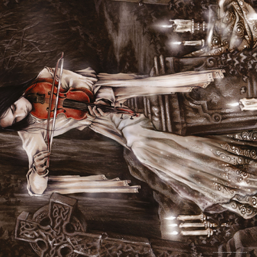 Darstellung des Puzzle Motivs Violin - Victoria Francés - Favole 1000 Puzzle 3D Modell