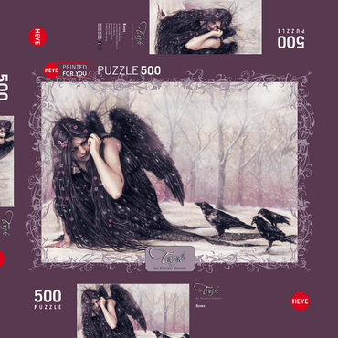 Darstellung des Puzzle Motivs Raven - Victoria Francés - Favole 500 Puzzle Schachtel 3D Modell