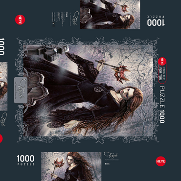 Darstellung des Puzzle Motivs Black - Victoria Francés - Favole 1000 Puzzle Schachtel 3D Modell
