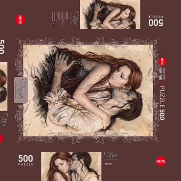 Darstellung des Puzzle Motivs Embrace - Victoria Francés - Favole 500 Puzzle Schachtel 3D Modell