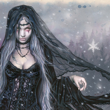 Darstellung des Puzzle Motivs Snowflake - Victoria Francés - Favole 500 Puzzle 3D Modell