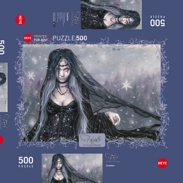 Darstellung des Puzzle Motivs Snowflake - Victoria Francés - Favole 500 Puzzle Schachtel 3D Modell