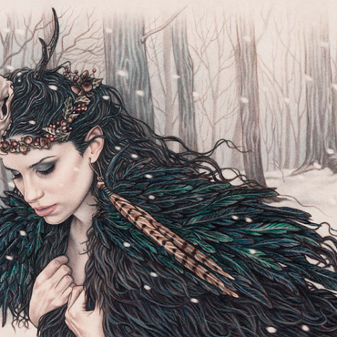 Darstellung des Puzzle Motivs Horned - Victoria Francés - Favole 500 Puzzle 3D Modell