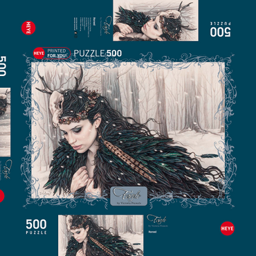 Darstellung des Puzzle Motivs Horned - Victoria Francés - Favole 500 Puzzle Schachtel 3D Modell