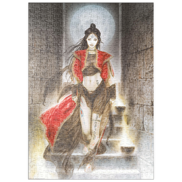 Darstellung des Puzzle Motivs puzzleplate Stairs - Luis Royo - Dead Moon 500 Puzzle