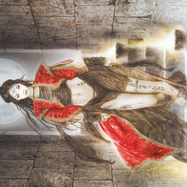 Darstellung des Puzzle Motivs Stairs - Luis Royo - Dead Moon 500 Puzzle 3D Modell