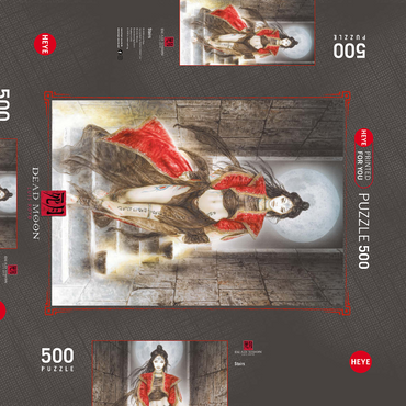 Darstellung des Puzzle Motivs Stairs - Luis Royo - Dead Moon 500 Puzzle Schachtel 3D Modell