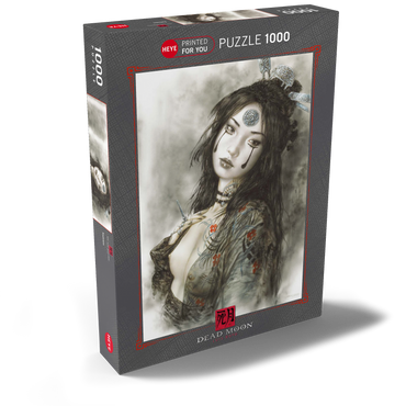 Darstellung des Puzzle Motivs Sadness - Luis Royo - Dead Moon 1000 Puzzle Schachtel Ansicht2