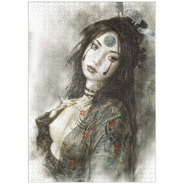 Darstellung des Puzzle Motivs puzzleplate Sadness - Luis Royo - Dead Moon 1000 Puzzle