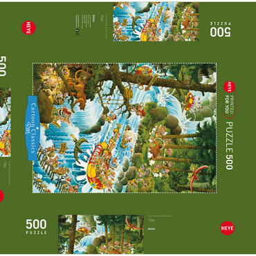 Darstellung des Puzzle Motivs Action 500 Puzzle Schachtel 3D Modell