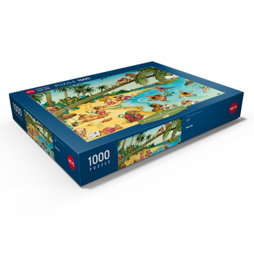 Darstellung des Puzzle Motivs Beachies - Jean-Jacques Loup - Cartoon Classics 1000 Puzzle Schachtel Ansicht1