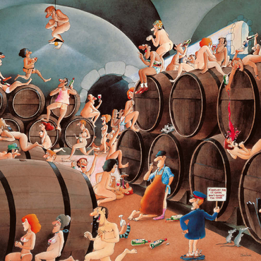 Darstellung des Puzzle Motivs Vino 500 Puzzle 3D Modell