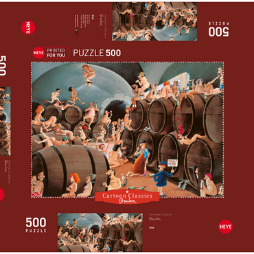 Darstellung des Puzzle Motivs Vino 500 Puzzle Schachtel 3D Modell