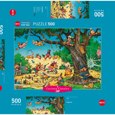 Darstellung des Puzzle Motivs Playground 500 Puzzle Schachtel 3D Modell