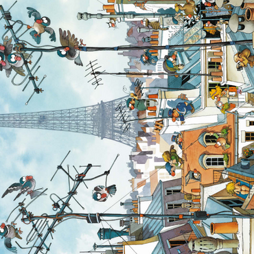 Darstellung des Puzzle Motivs Eiffel Tower 500 Puzzle 3D Modell