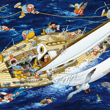 Darstellung des Puzzle Motivs Sailors - Jean-Jacques Loup - Cartoon Classics 1000 Puzzle 3D Modell