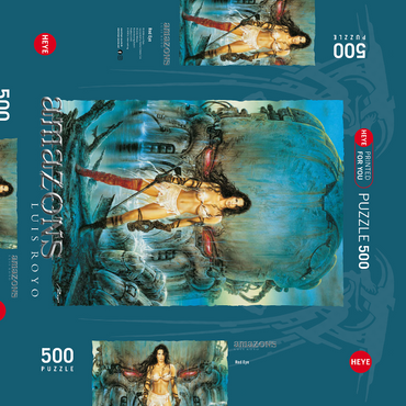 Darstellung des Puzzle Motivs Red Eye - Luis Royo - amazonas 500 Puzzle Schachtel 3D Modell