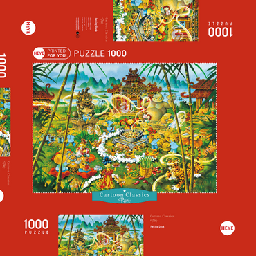 Darstellung des Puzzle Motivs Peking Duck - Michael Ryba - Cartoon Classics 1000 Puzzle Schachtel 3D Modell