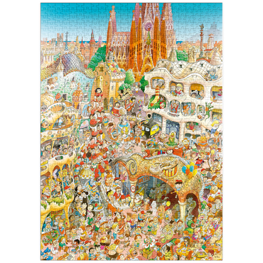 Darstellung des Puzzle Motivs puzzleplate Barcelona - Hugo Prades 1000 Puzzle