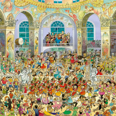 Darstellung des Puzzle Motivs Ballroom - Hugo Prades 1000 Puzzle 3D Modell