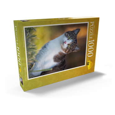 Darstellung des Puzzle Motivs Minka im Tau 1000 Puzzle Schachtel Ansicht2