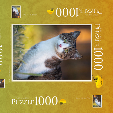 Darstellung des Puzzle Motivs Minka im Tau 1000 Puzzle Schachtel 3D Modell