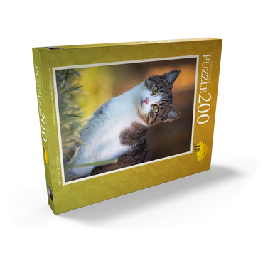 Darstellung des Puzzle Motivs Minka im Tau 200 Puzzle Schachtel Ansicht2